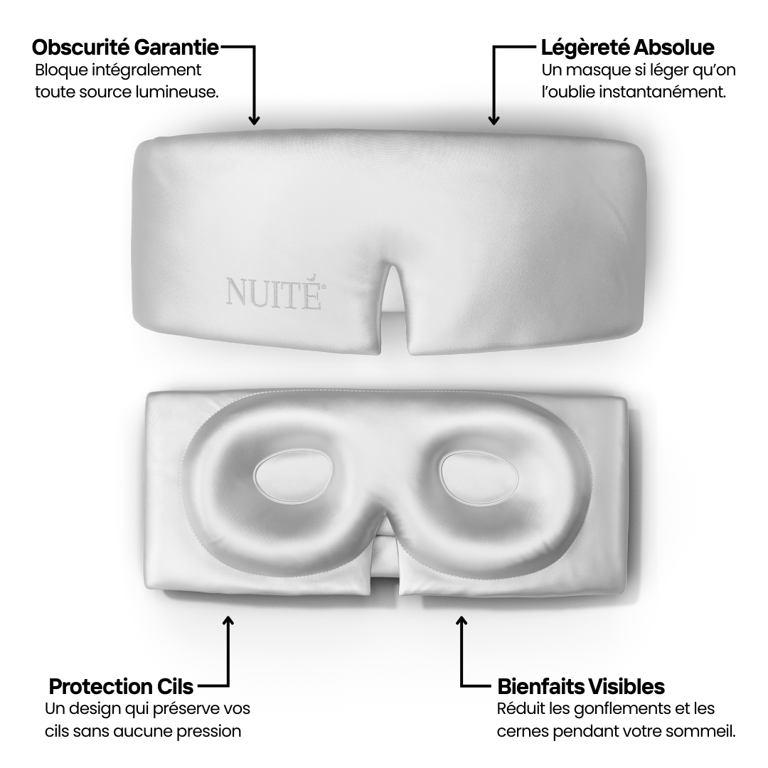 Masque de Sommeil en Soie - Nº01 Matin d’Hiver - NUITE®