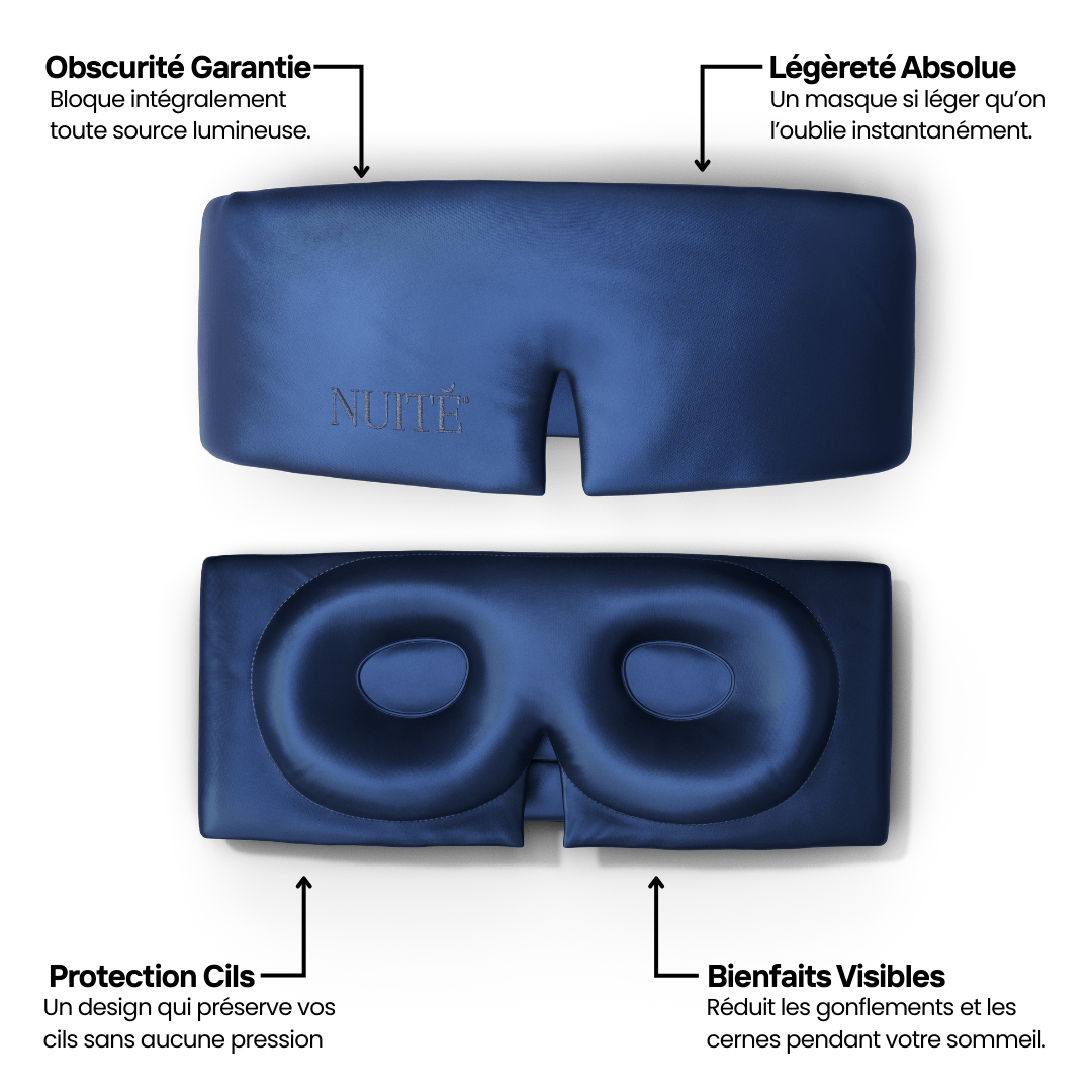 Masque de Sommeil en Soie - Nº19 Ciel de Minuit - NUITE®
