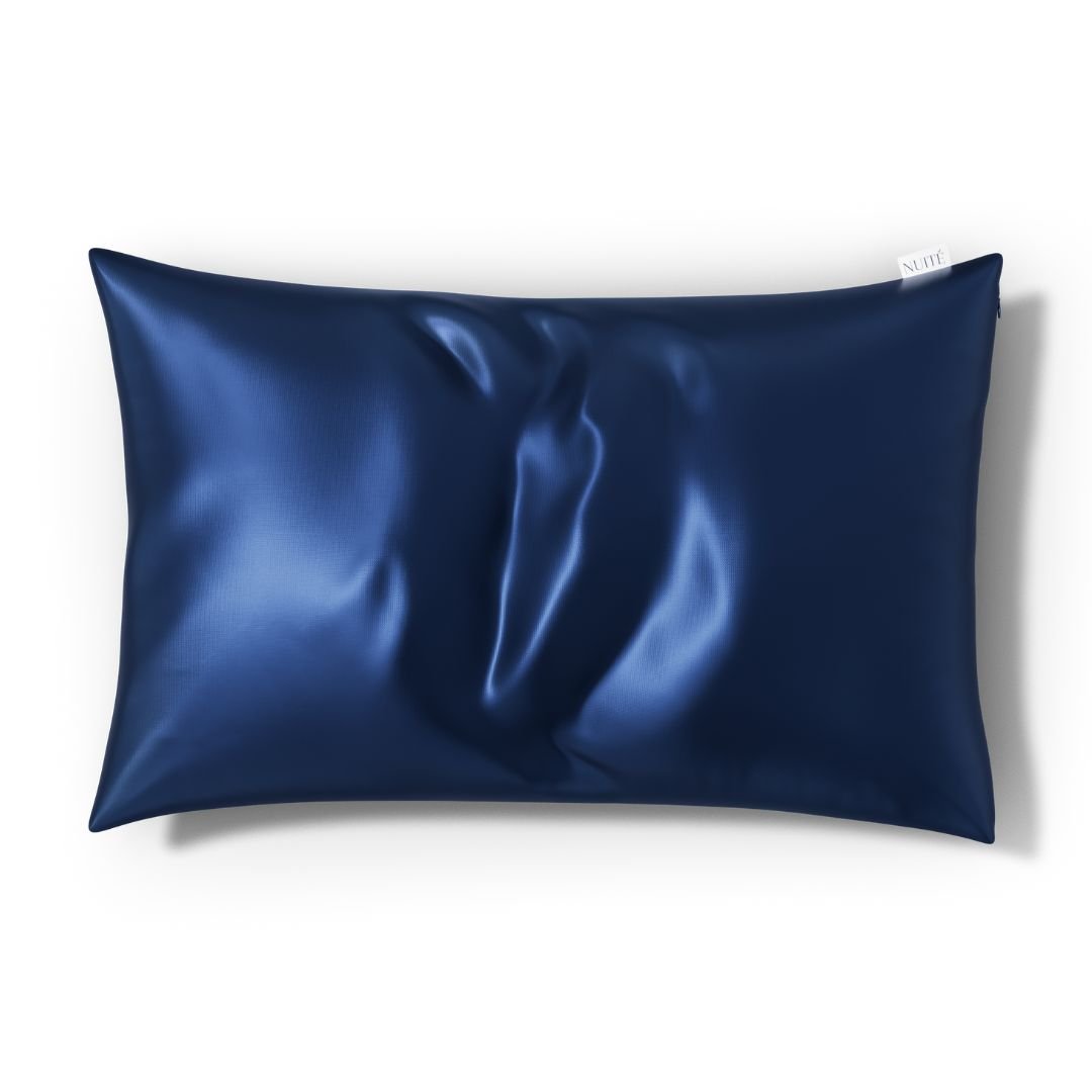 Taie d'Oreiller en Soie Premium - Nº19 Ciel de Minuit - NUITE®