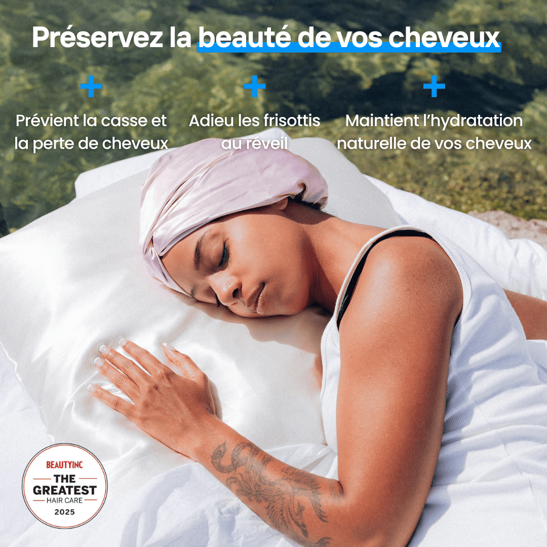 Bonnet en satin pour vos cheveux : le secret des boucles parfaites - NUITE®