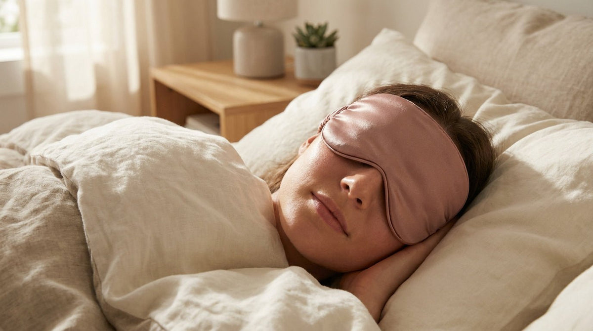 Masque de nuit en soie : pourquoi c'est le meilleur pour dormir ? - NUITE®