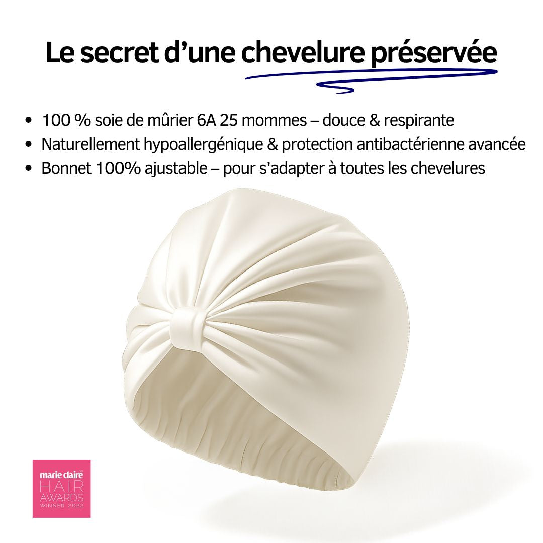 Bonnet en Soie Premium - Nº01 Matin d’Hiver
