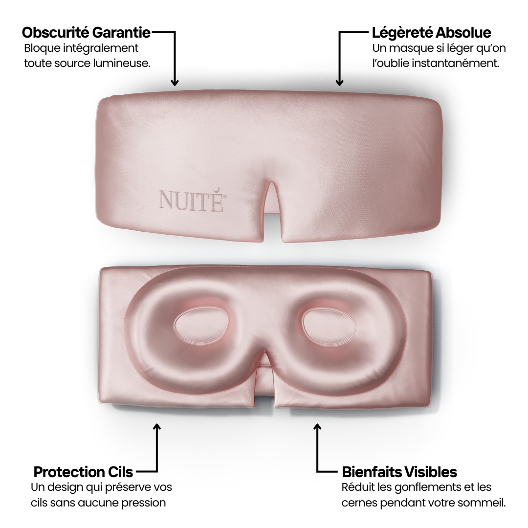 Masque De Sommeil En Satin – Doux, Confortable, Noir – Alternative Confy à La Soie