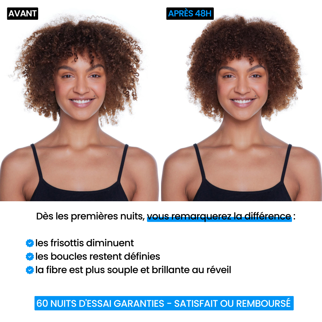 Taie d'Oreiller en Soie Premium - Nº45 Éternelle Nuit