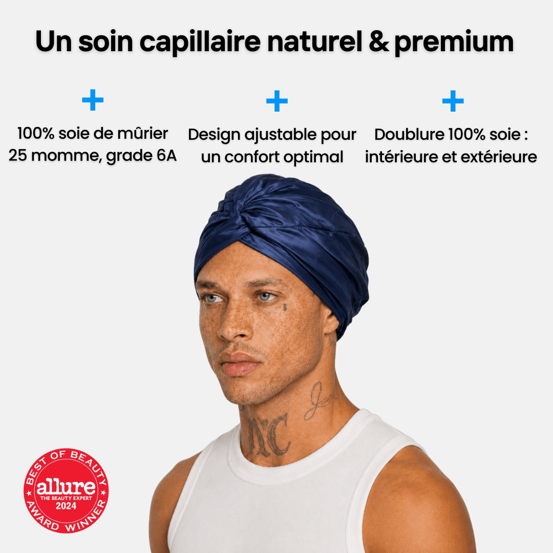 Bonnet de Nuit Homme - Nº19 Ciel de Minuit - NUITE®