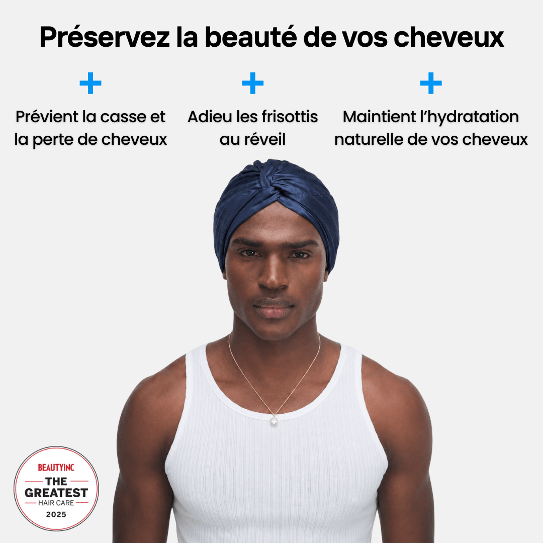 Bonnet de Nuit Homme - Nº19 Ciel de Minuit - NUITE®