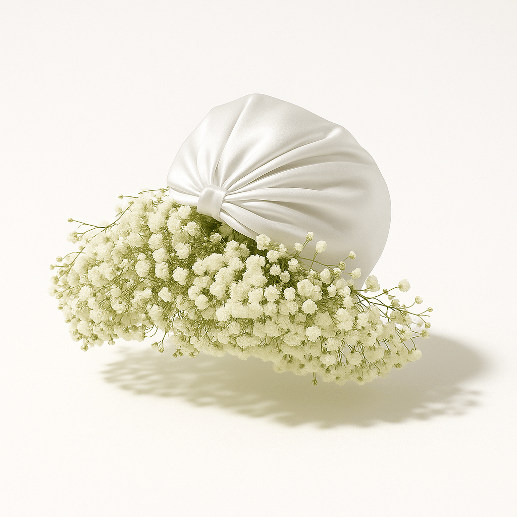 Bonnet en Soie Premium - Nº01 Matin d’Hiver - NUITE®