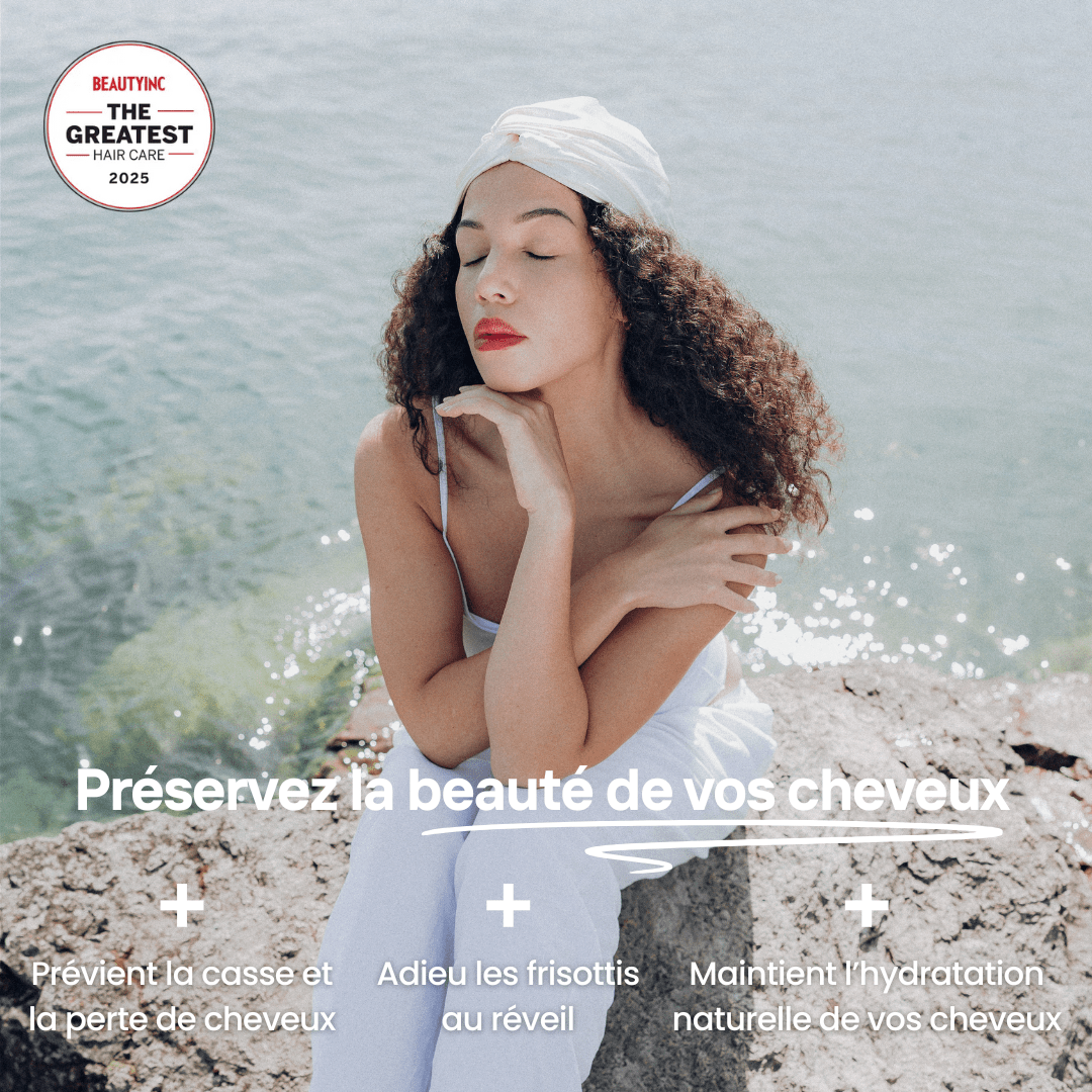 Bonnet en Soie Premium - Nº01 Matin d’Hiver - NUITE®