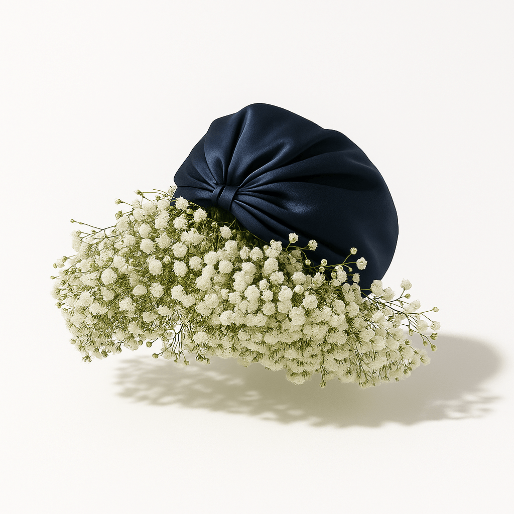 Bonnet en Soie Premium - Nº19 Ciel de Minuit - NUITE®