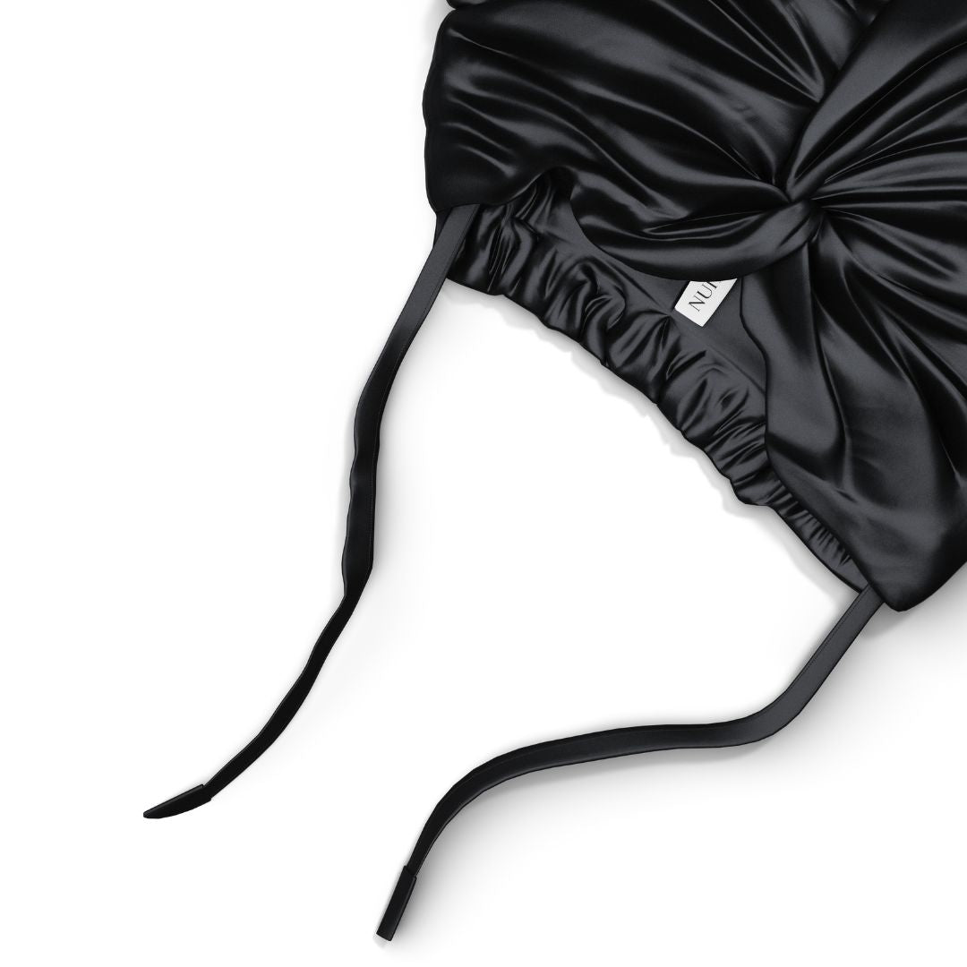 Bonnet en Soie Premium - Nº45 Éternelle Nuit - NUITE®