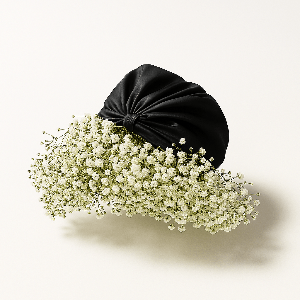 Bonnet en Soie Premium - Nº45 Éternelle Nuit - NUITE®