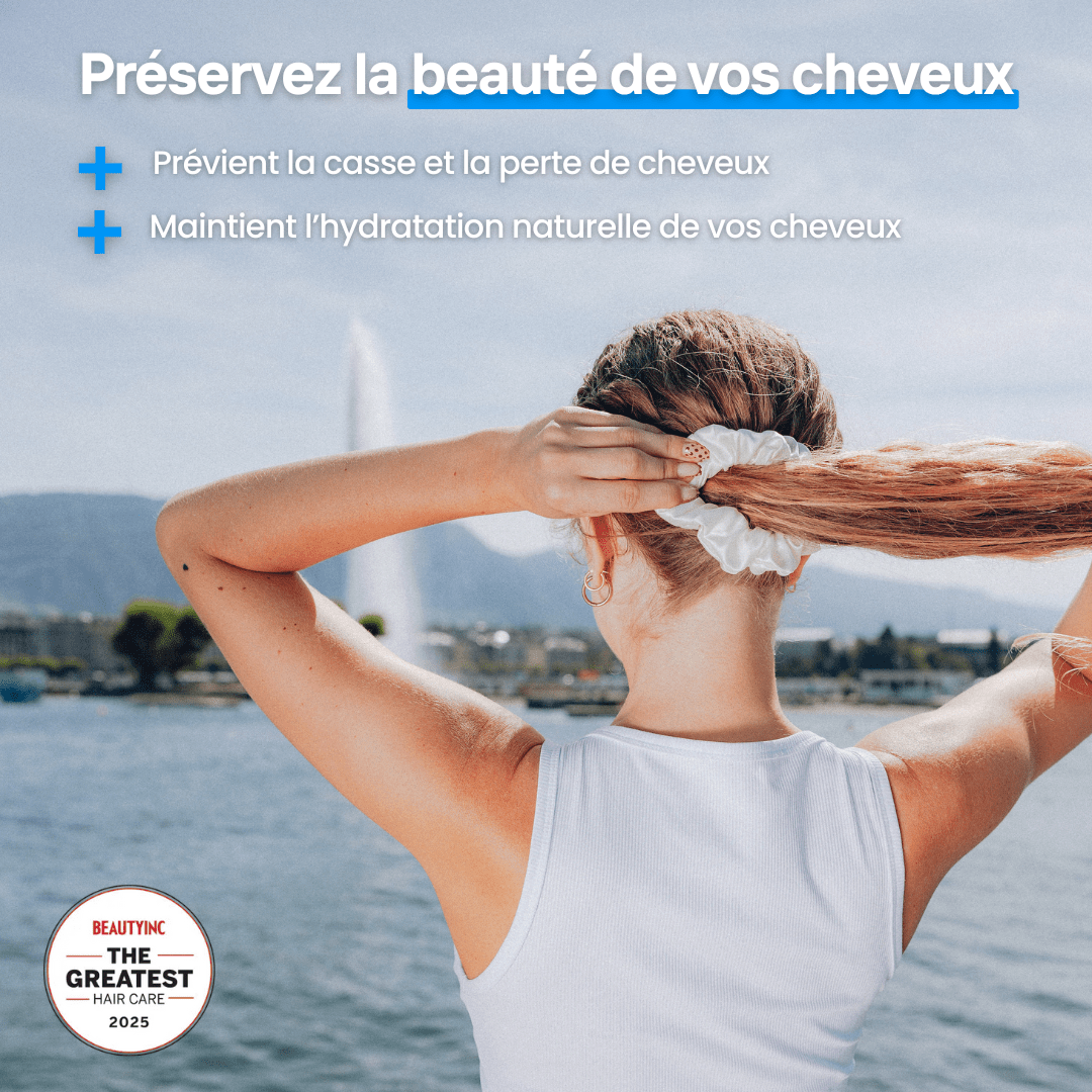 Chouchou Large en Soie Premium - Nº01 Matin d’Hiver - NUITE®