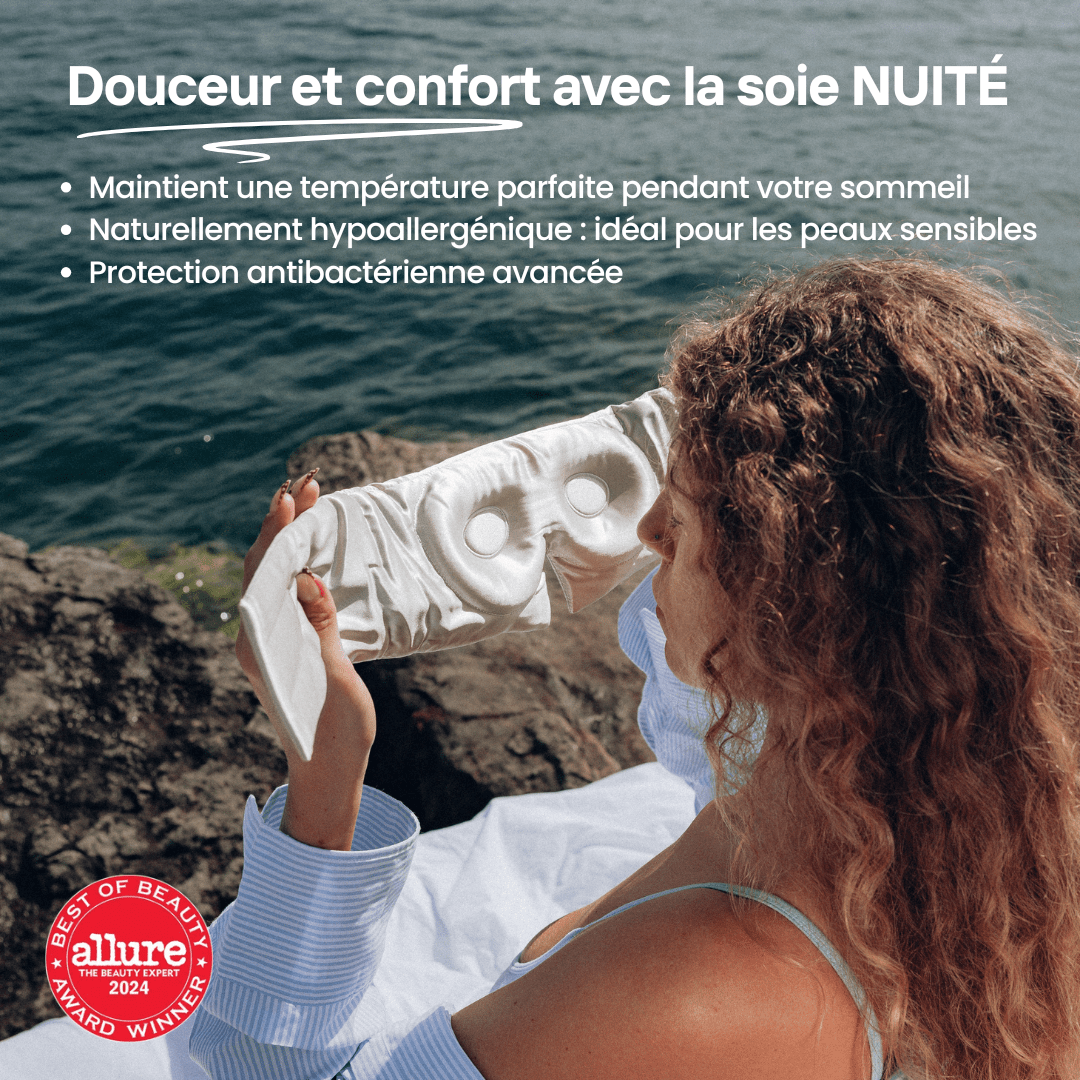 Masque de Sommeil en Soie - Nº01 Matin d’Hiver - NUITE®