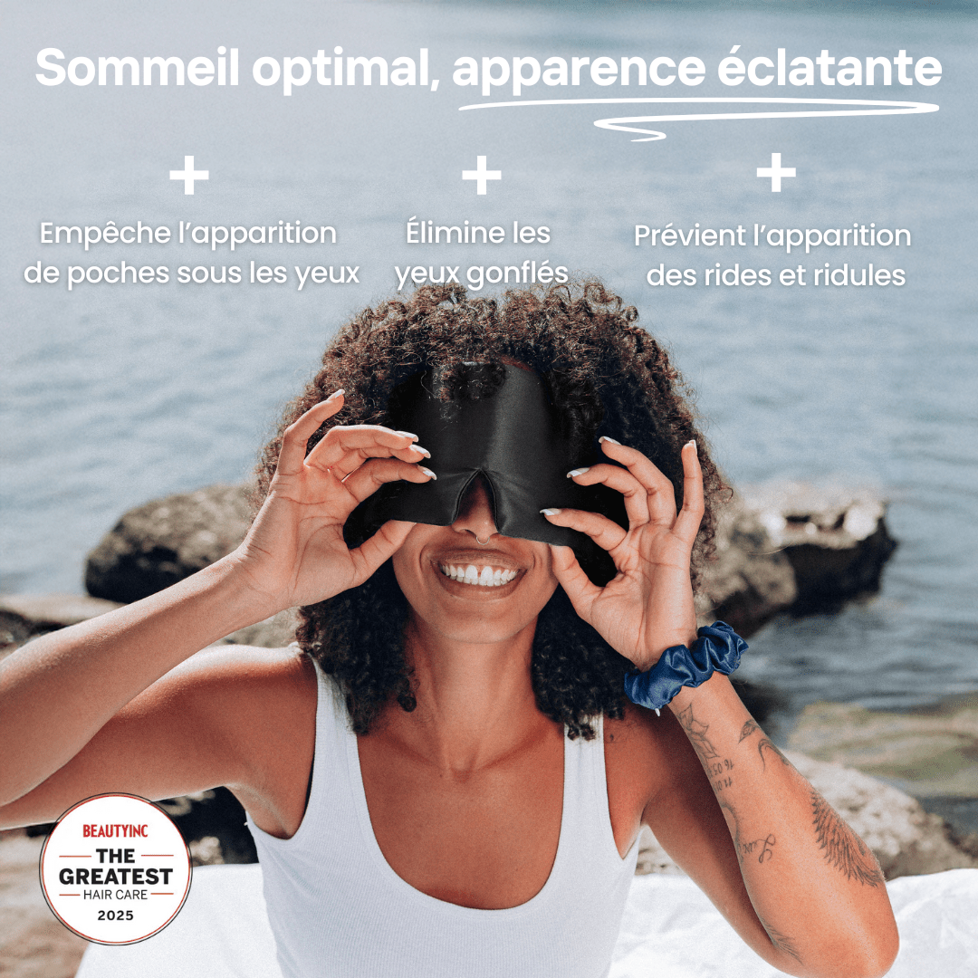 Masque de Sommeil en Soie - Nº45 Éternelle Nuit - NUITE®