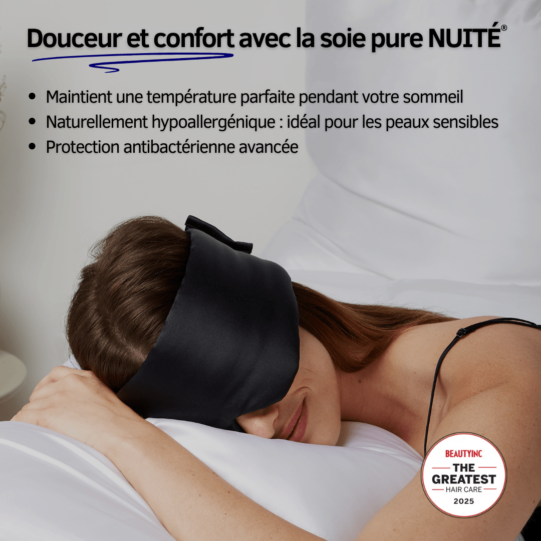 Masque de Sommeil en Soie - Nº45 Éternelle Nuit - NUITE®