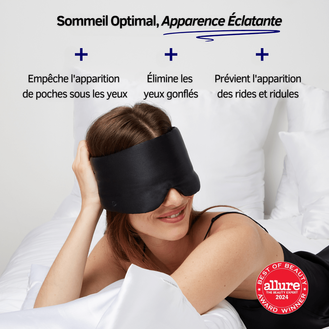 Masque de Sommeil en Soie - Nº45 Éternelle Nuit - NUITE®