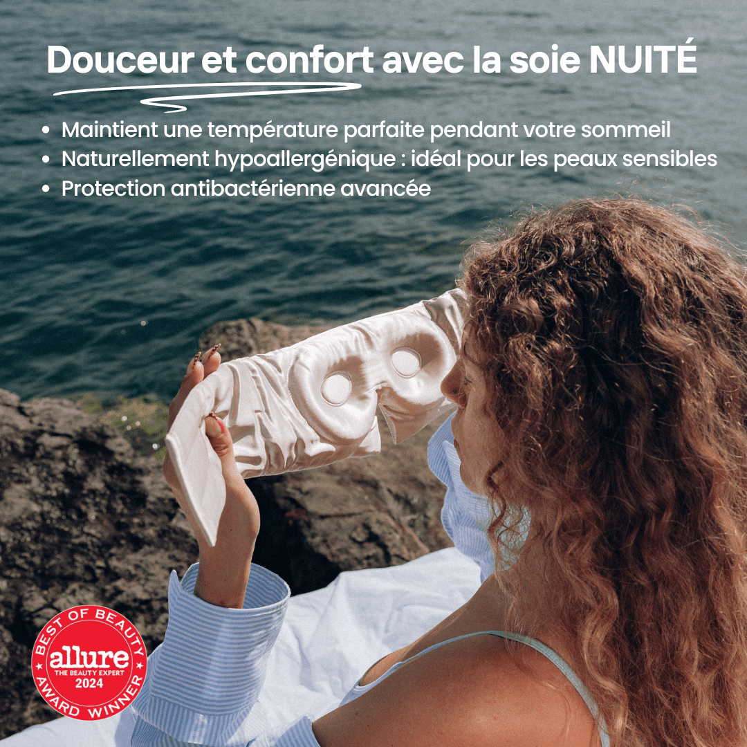 Masque de Sommeil en Soie - Nº88 Souffle d’un Rêve - NUITE®