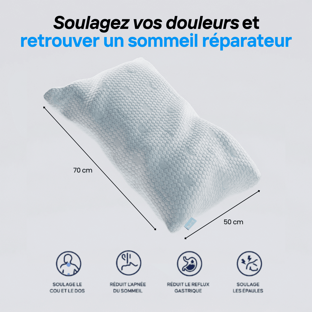 Oreiller Ergonomique Premium - N°05 Hôtel Signature - NUITE®