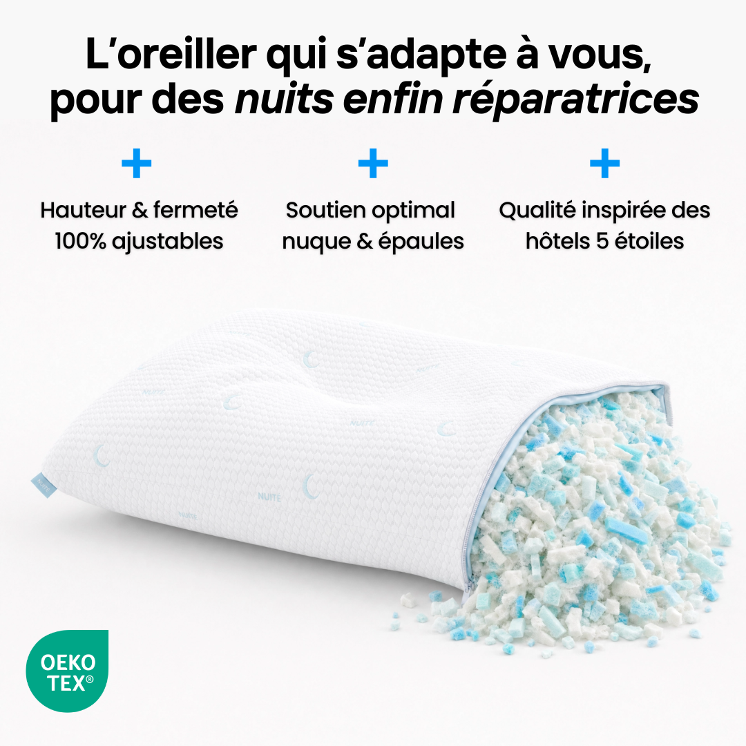 Oreiller Ergonomique Premium - N°05 Hôtel Signature - NUITE®