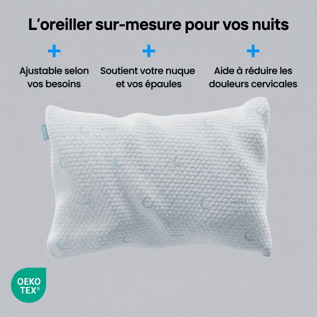 Oreiller Ergonomique Premium - N°05 Hôtel Signature - NUITE®