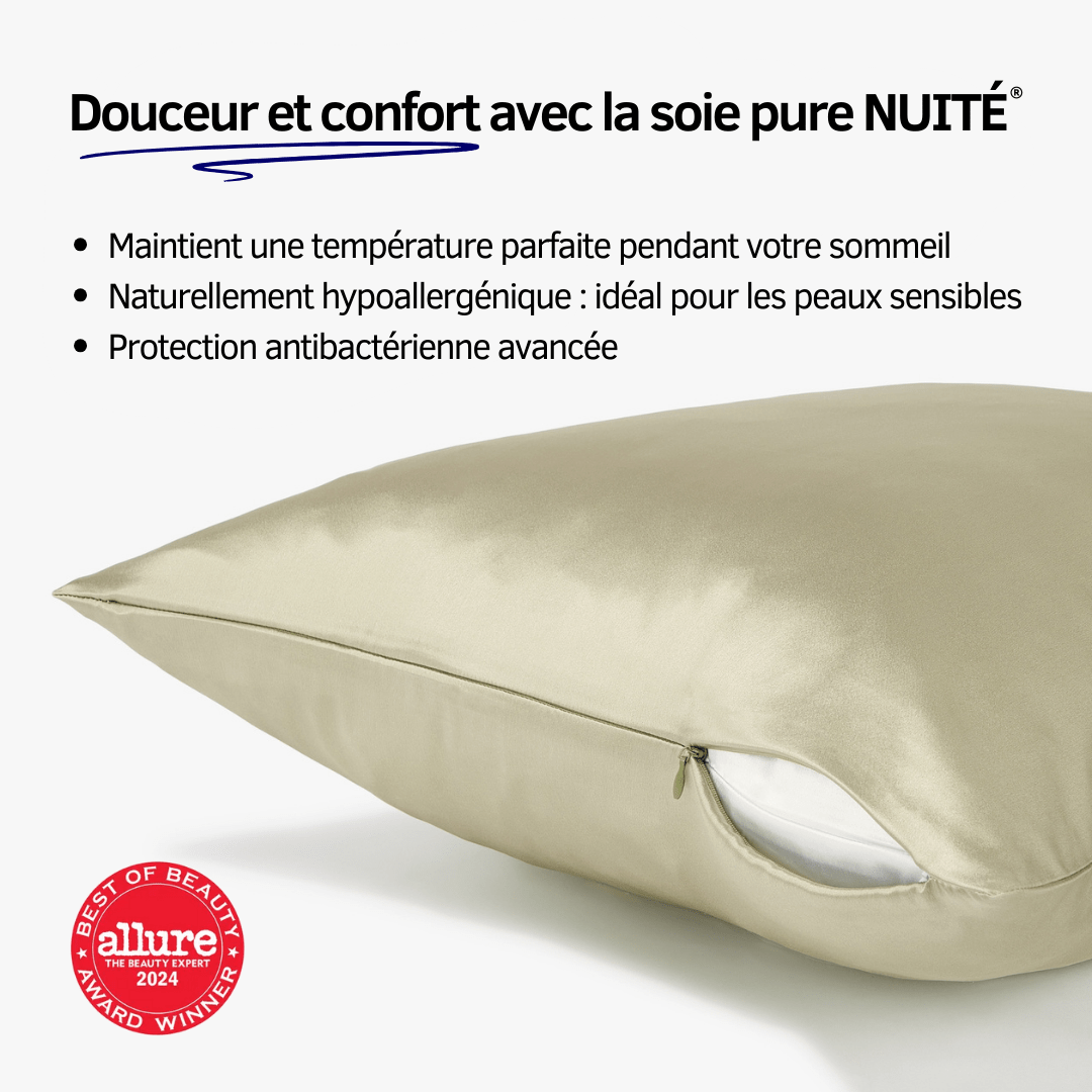 Taie d'Oreiller en Soie Premium - Nº06 Jardin Secret - NUITE®